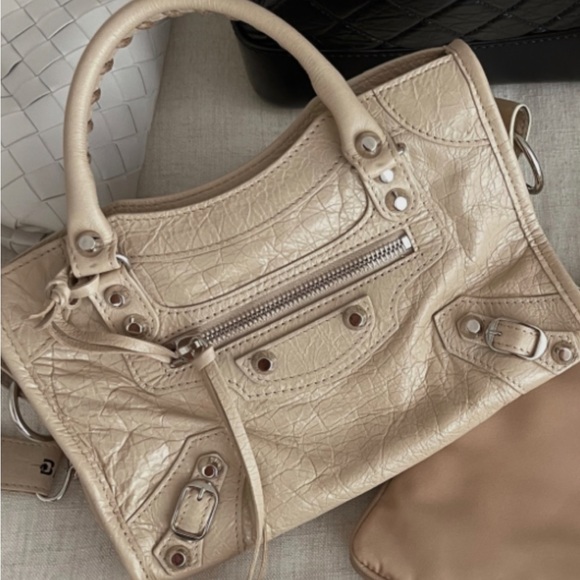 Balenciaga Handbags - Balenciaga City Mini Logo Strap Bag